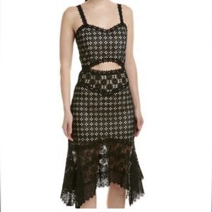 Alice + Olivia Eyelet Cutout Dress 8